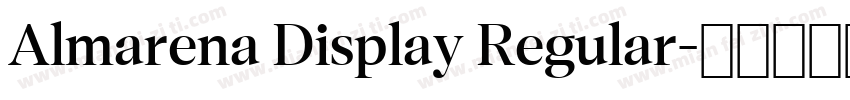 Almarena Display Regular字体转换